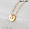 43387 fashion hot sale gold necklace designs in 2 grams delicate simple leo pendant gold plated jewelry necklace